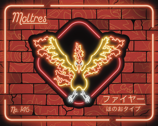 Neon Moltres | Sticker (New)