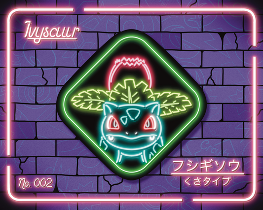 Neon Ivysaur | Sticker (New)