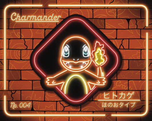 Neon Charmander | Sticker (New)