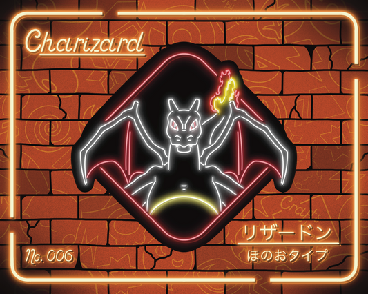 Neon Charizard (Shiny) | Sticker (New)