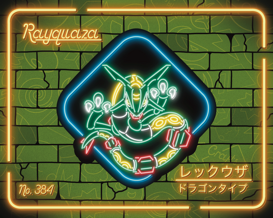 Neon Rayquaza | Sticker (New)