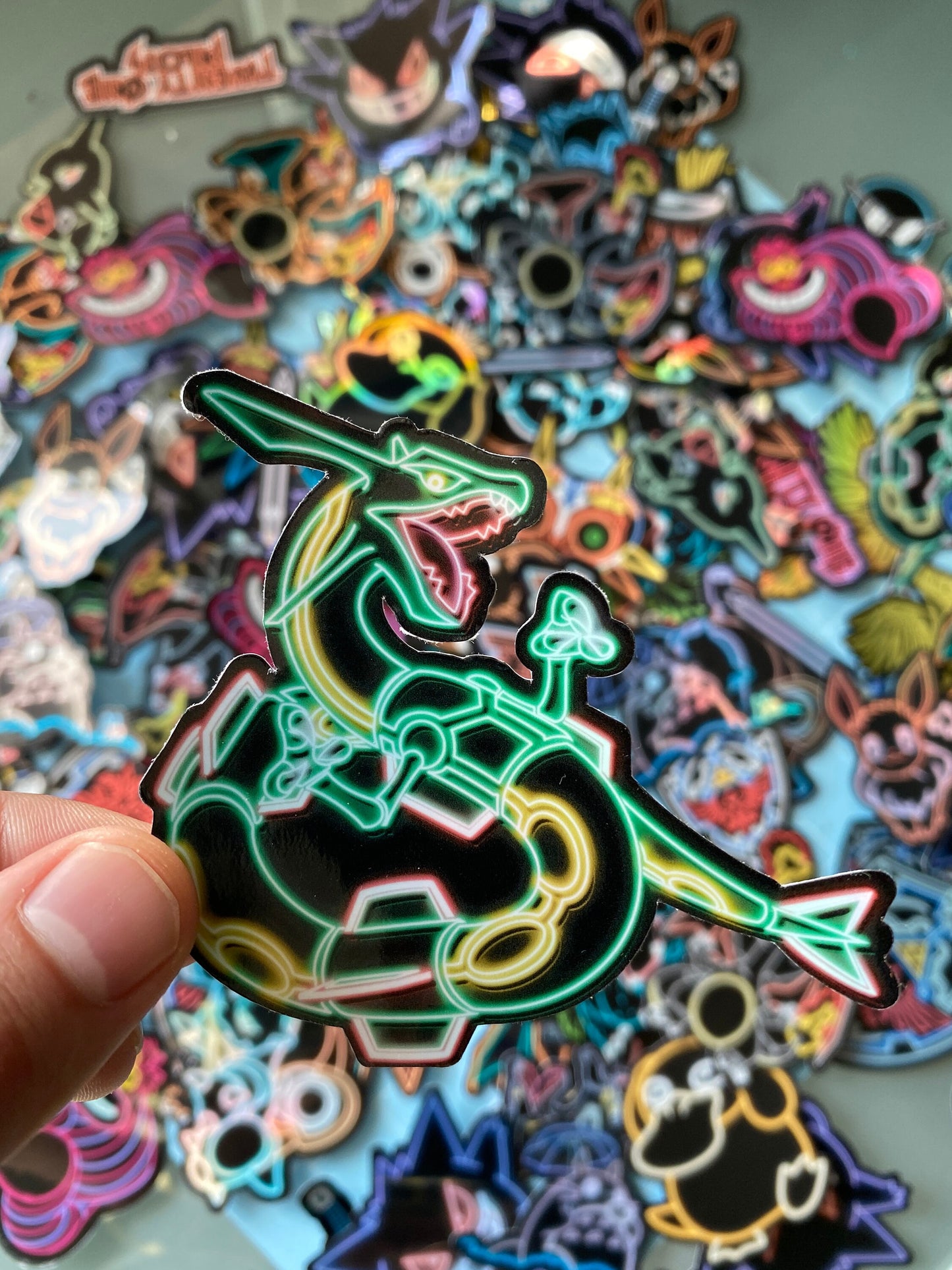 Neon Rayquaza | Pokemon Stickers