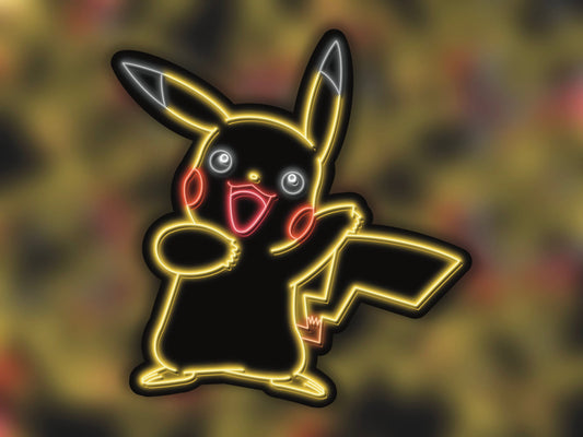 Neon Pikachu | Pokemon Stickers