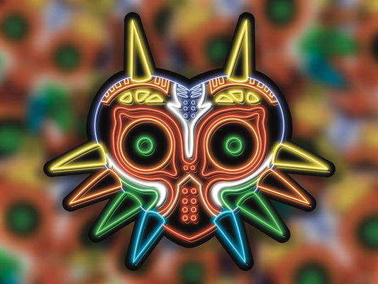 Neon Majoras Mask | Zelda Stickers