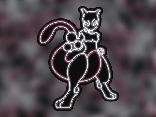 Neon Mewtwo | Pokemon Stickers