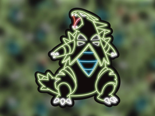 Neon Tyranitar | Pokemon Stickers