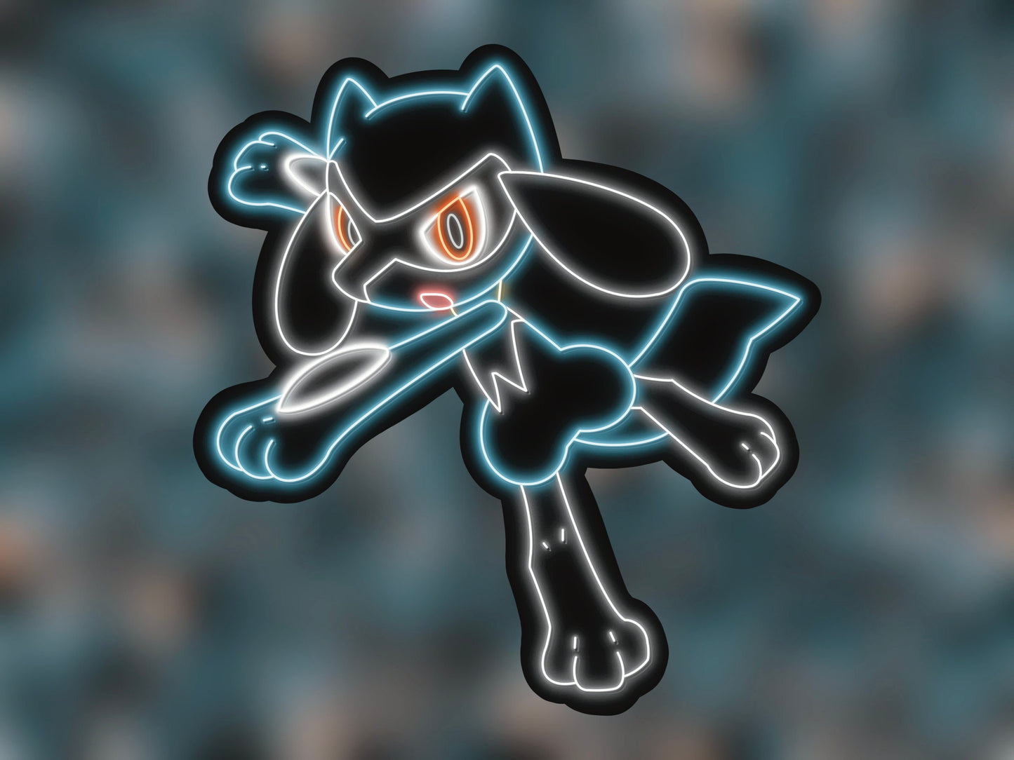 Neon Riolu | Pokemon Stickers