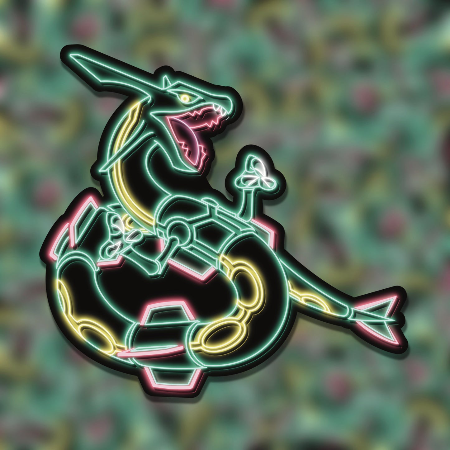 Neon Rayquaza | Pokemon Stickers