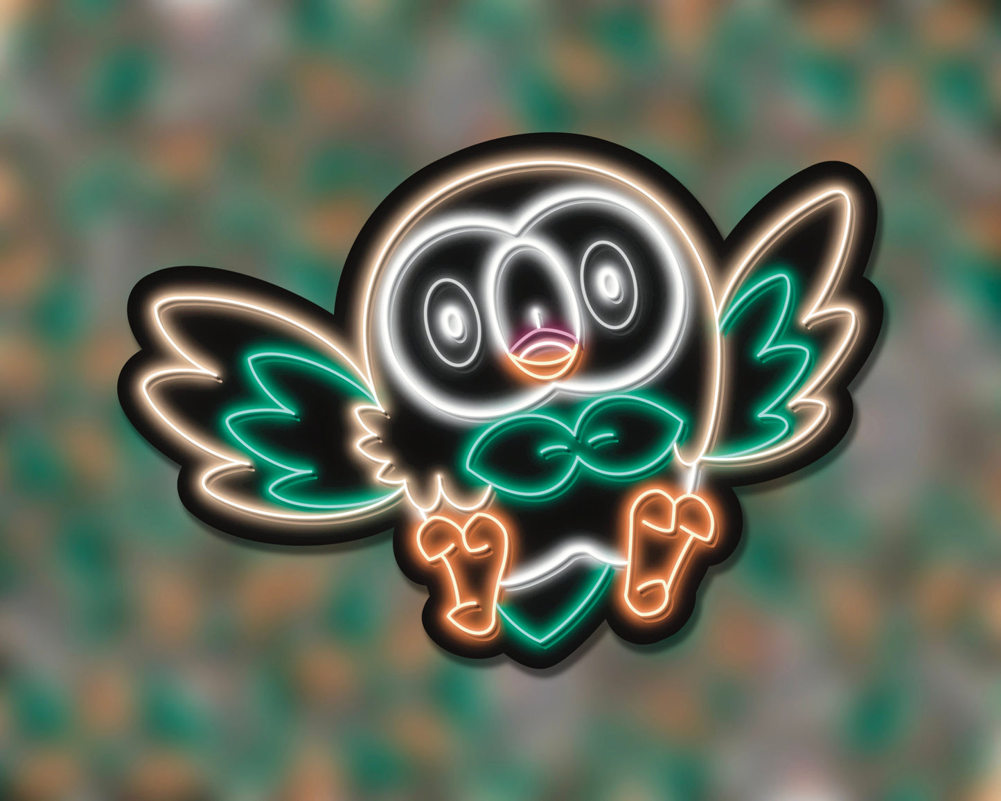 Neon Rowlet | Pokemon Stickers