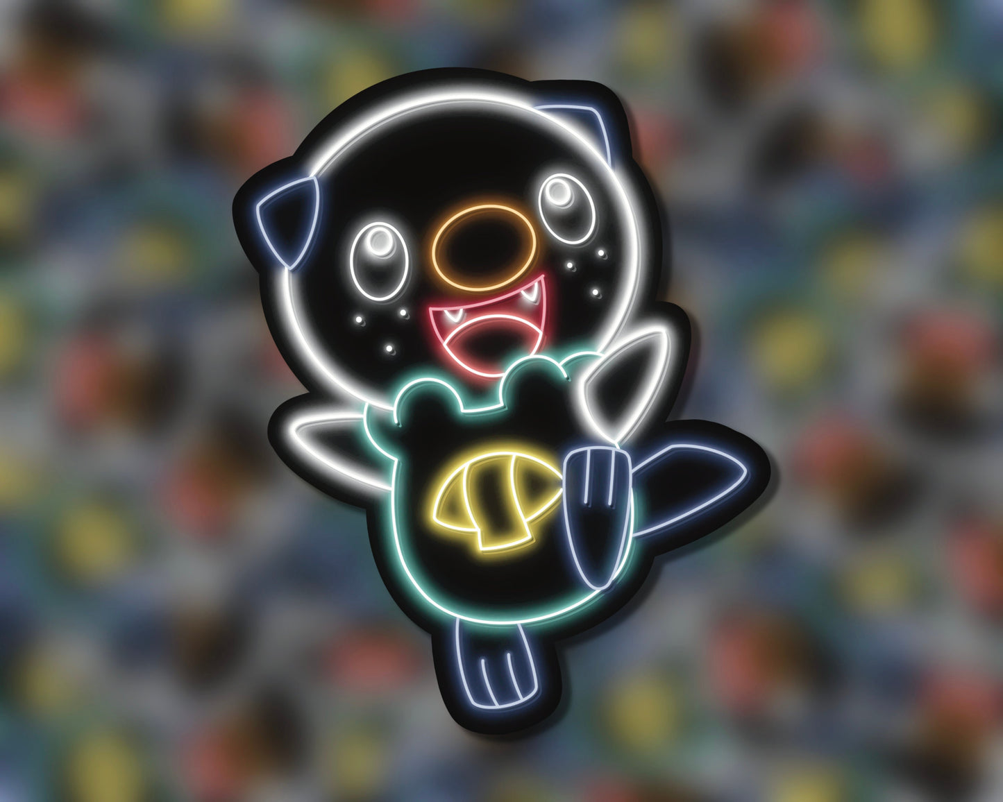 Neon Oshawott | Pokemon Stickers