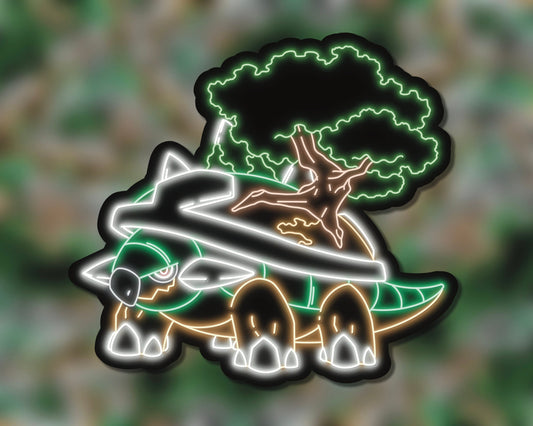 Neon Torterra | Pokemon Stickers