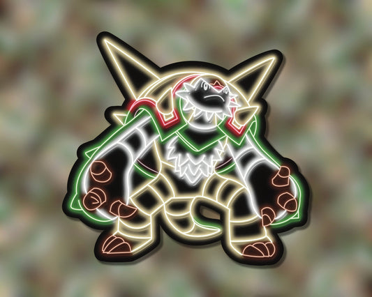 Neon Chesnaught | Pokemon Stickers