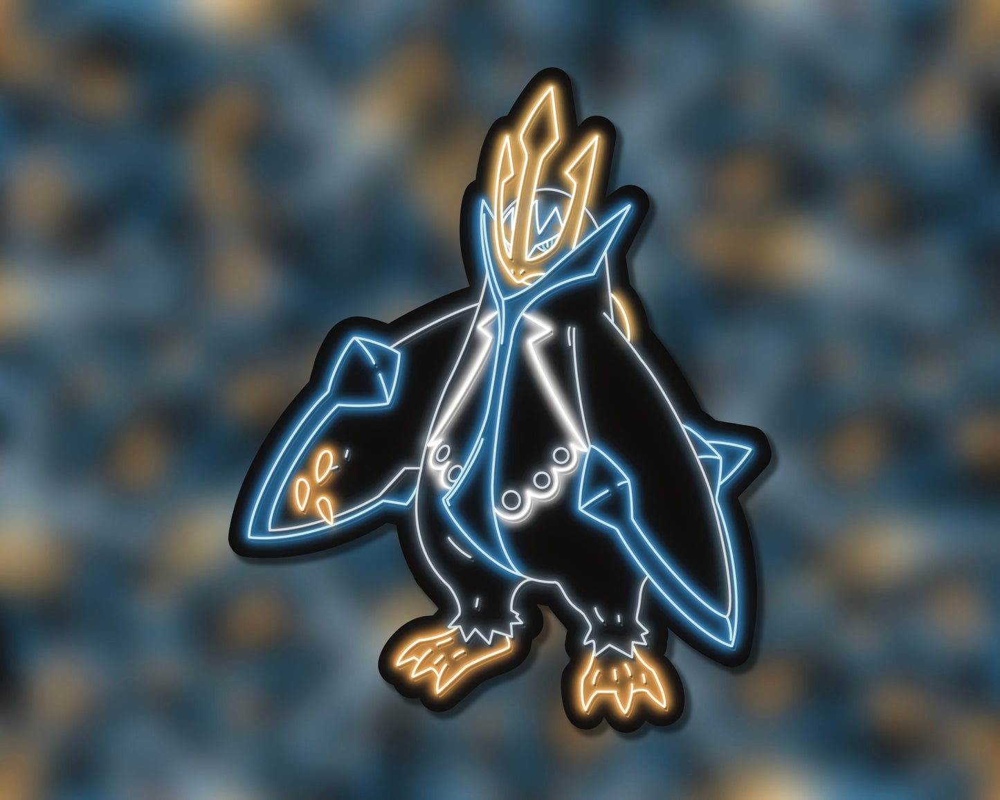 Neon Empoleon | Pokemon Stickers