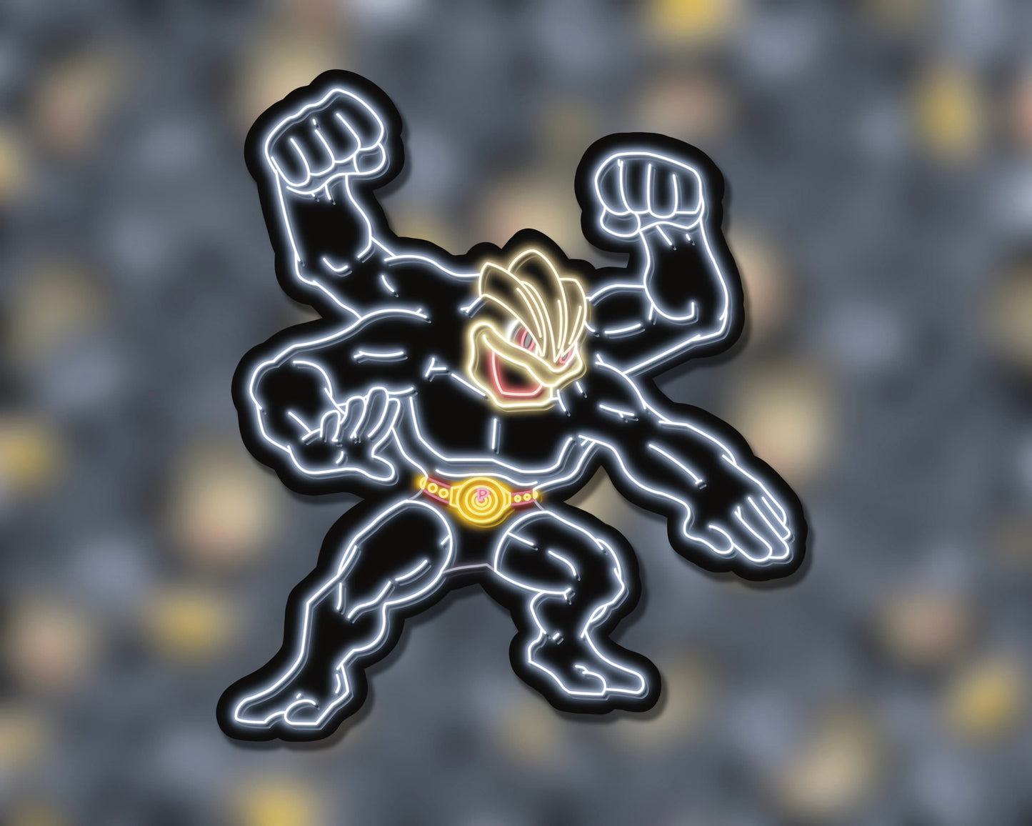 Neon Machamp | Pokemon Stickers