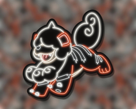 Neon Growlithe (Hisuian) | Pokemon Stickers