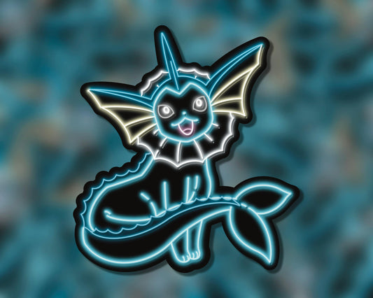 Neon Vapreon | Pokemon Stickers