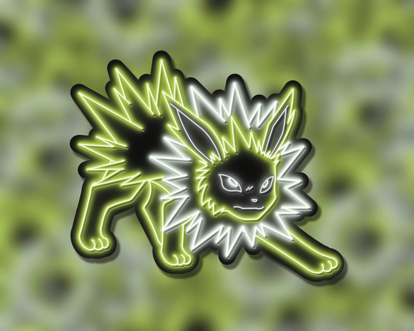 Neon Shiny Jolteon | Pokemon Stickers