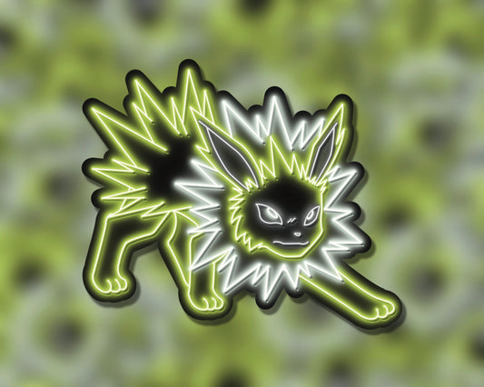 Neon Shiny Jolteon | Pokemon Stickers