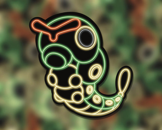 Neon Caterpie | Pokemon Stickers