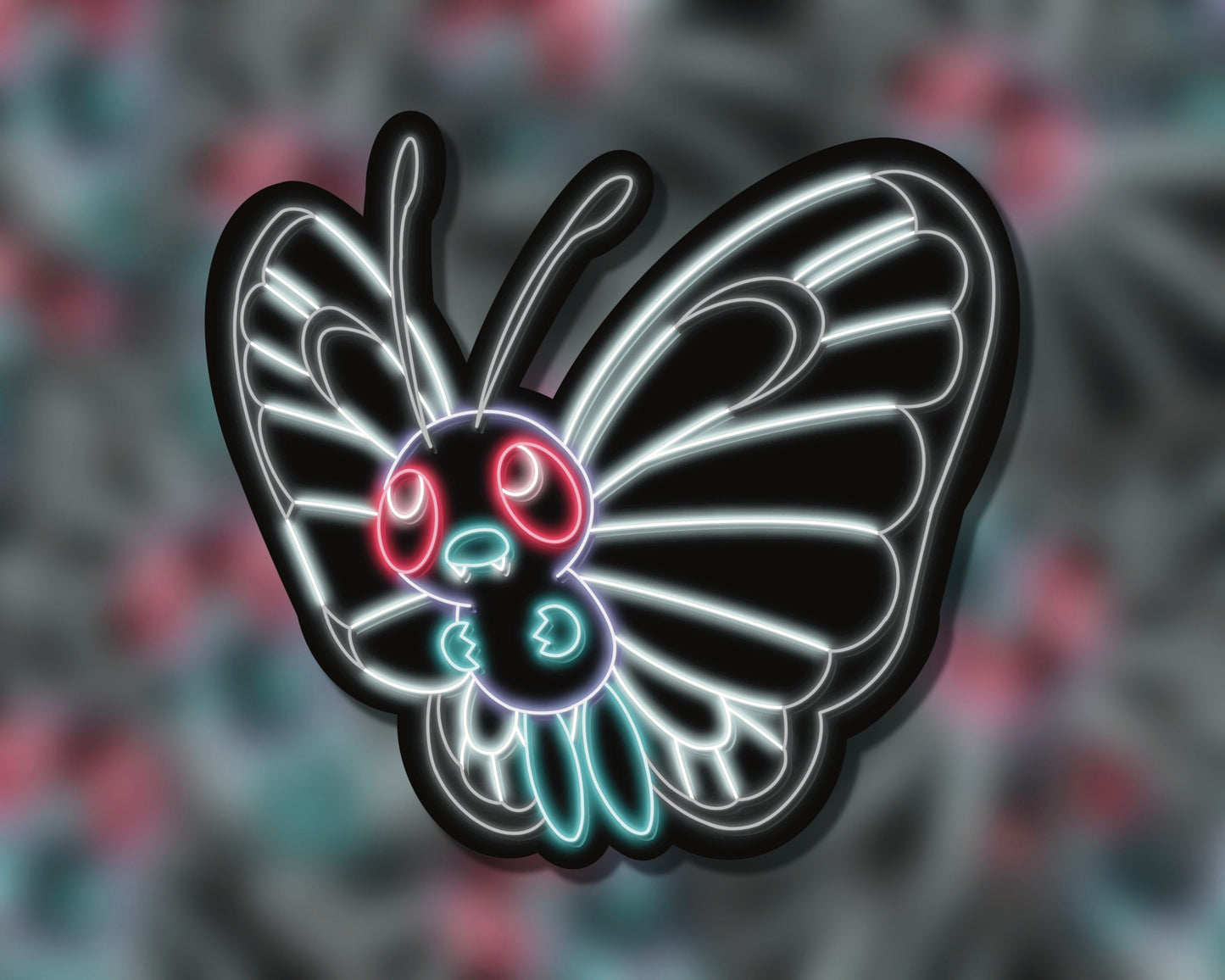 Neon Butterfree | Pokemon Stickers