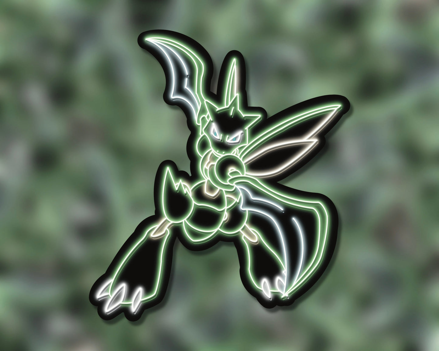 Neon Scyther | Pokemon Stickers