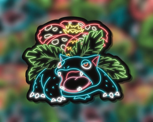 Neon Venusaur | Pokemon Stickers