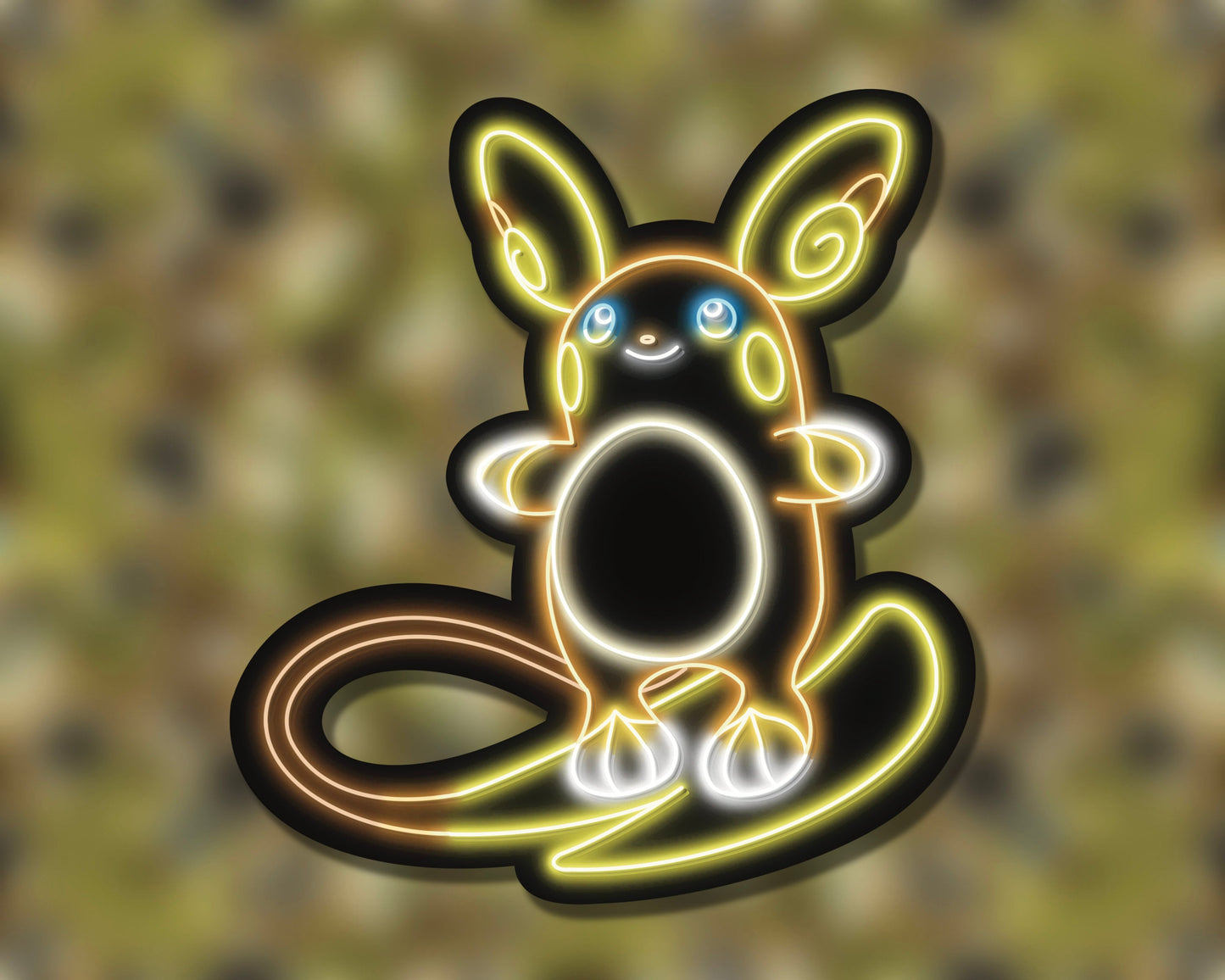 Neon Raichu (Alolan) | Pokemon Stickers