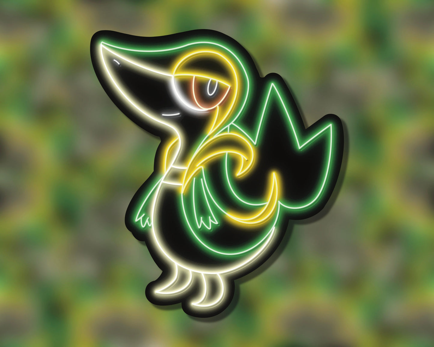 Neon Snivy | Pokemon Stickers