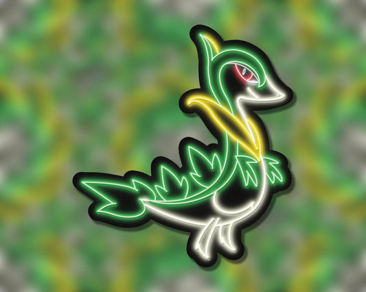 Neon Servine | Pokemon Stickers