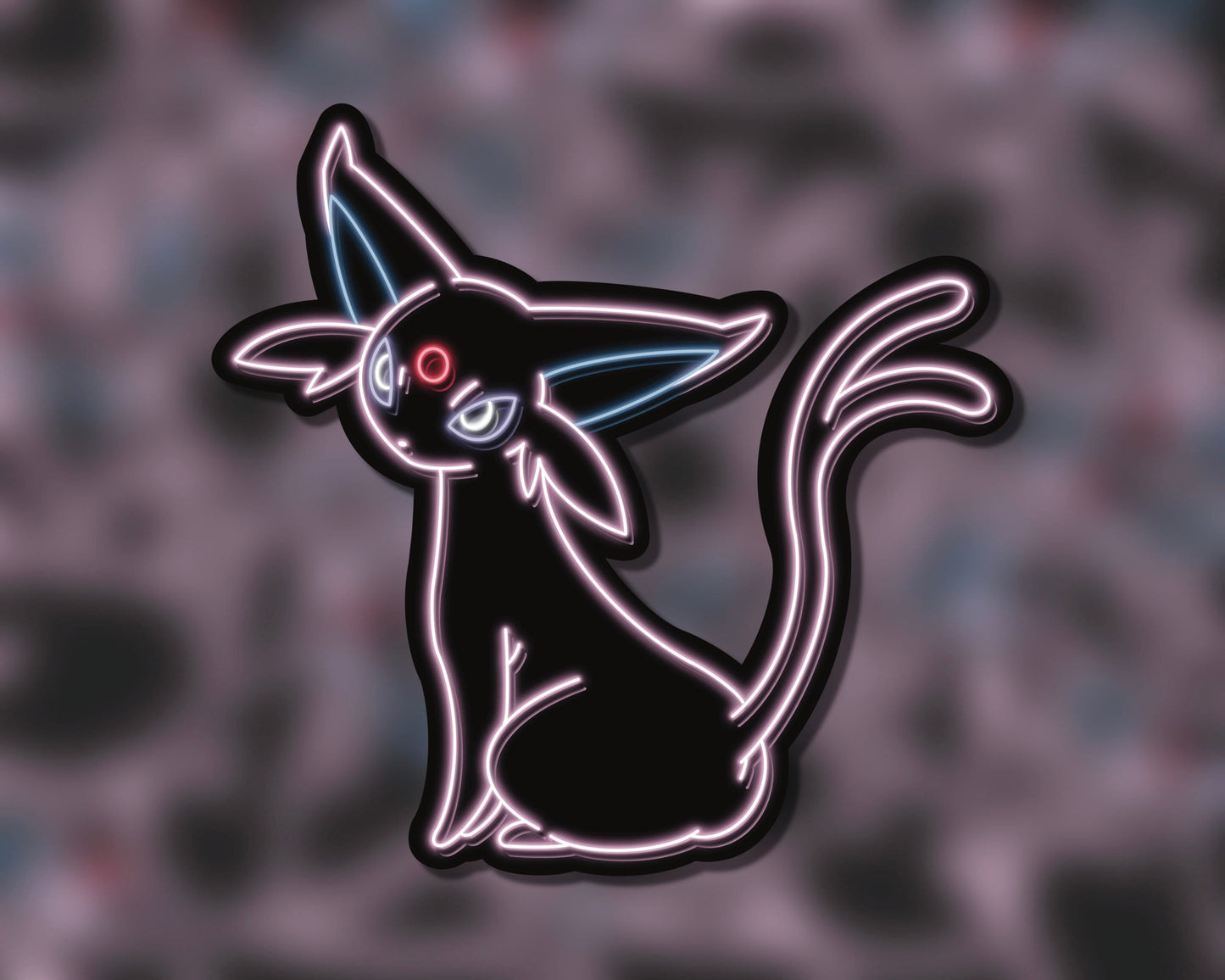 Neon Espeon | Pokemon Stickers