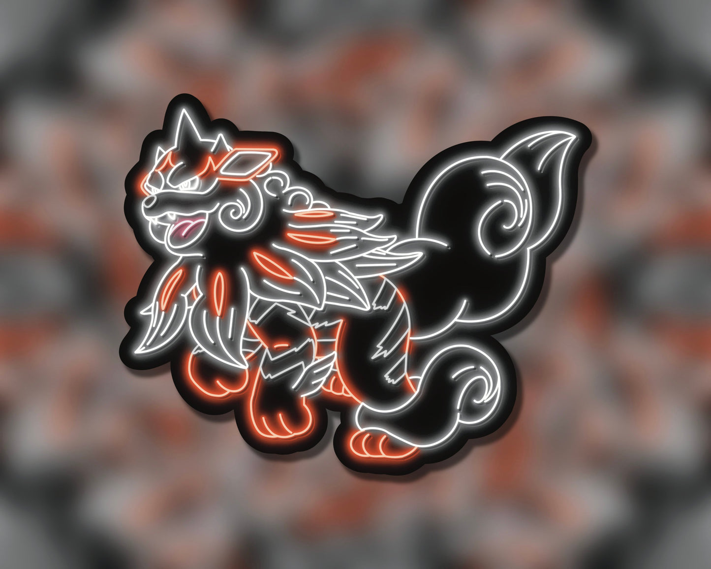 Neon Arcanine (Hisuian) | Pokemon Stickers