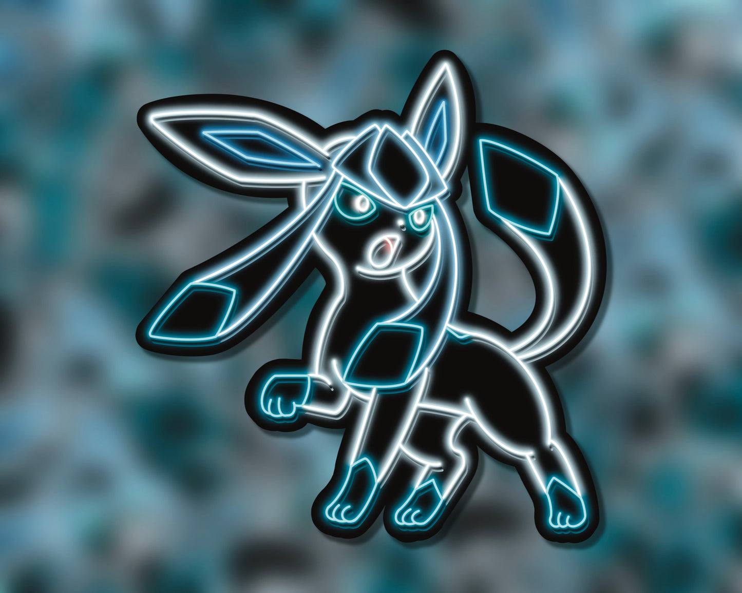 Neon Glaceon | Pokemon Stickers