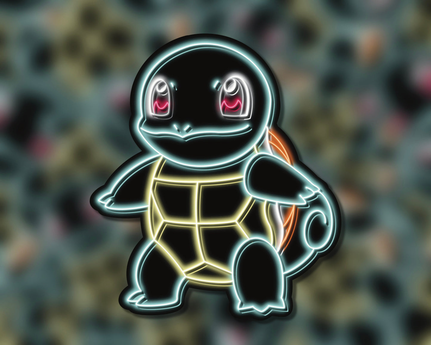 Neon Squirtle | Pokemon Stickers