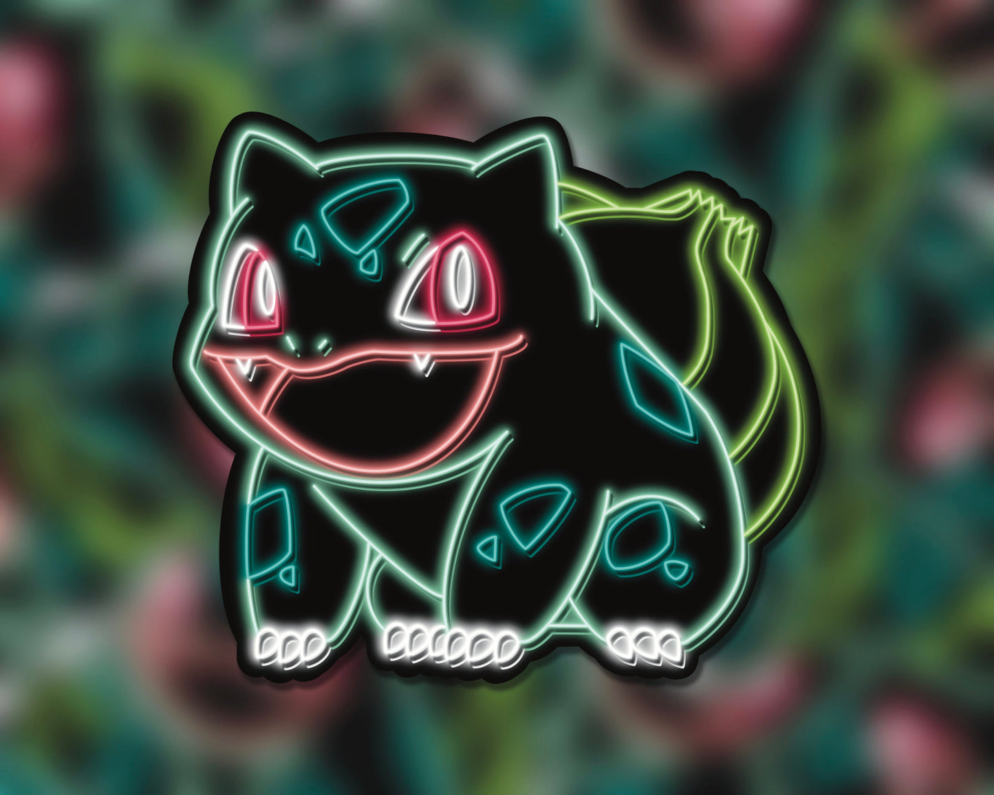 Neon Bulbasaur | Pokemon Stickers