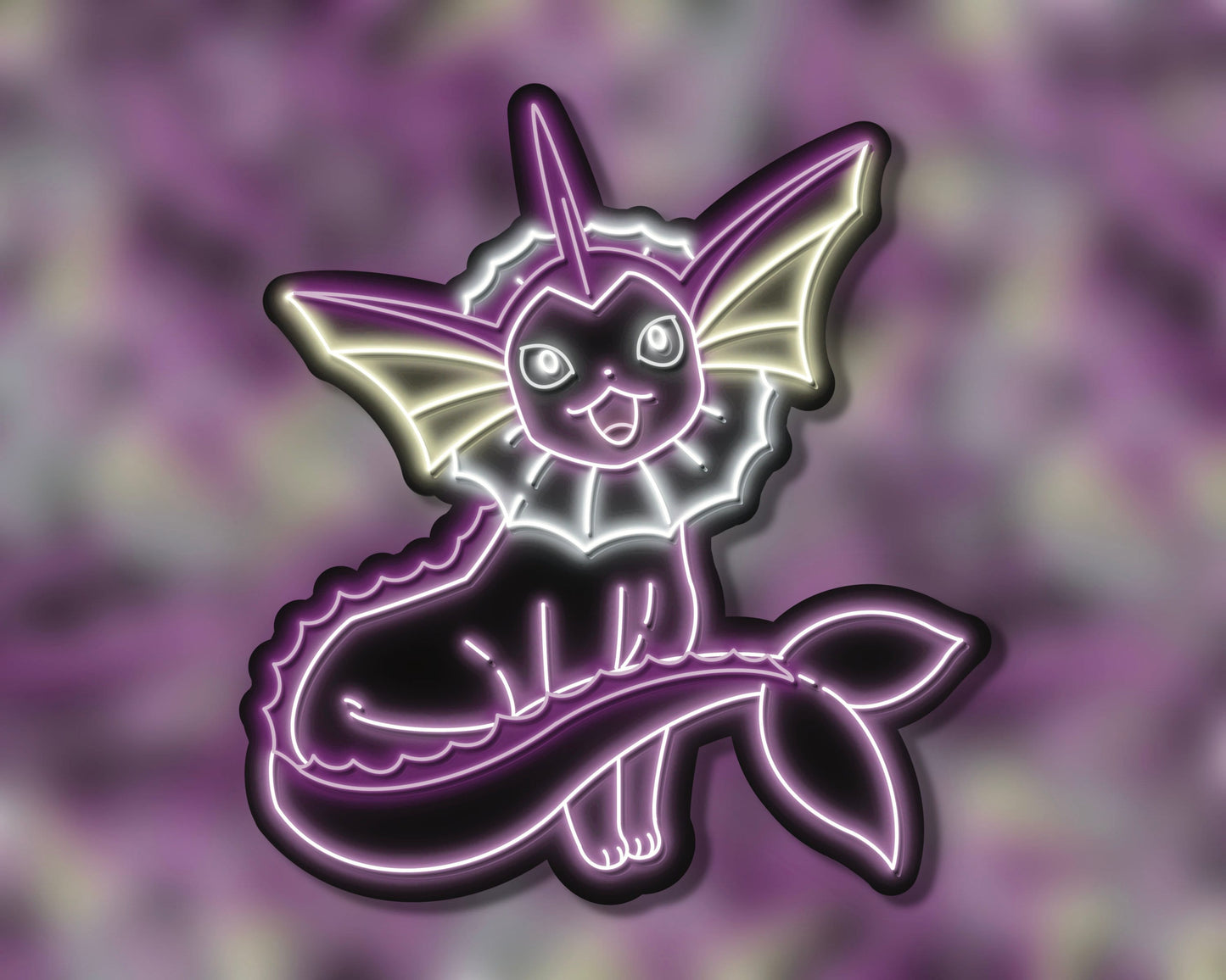 Neon Shiny Vapreon | Pokemon Stickers