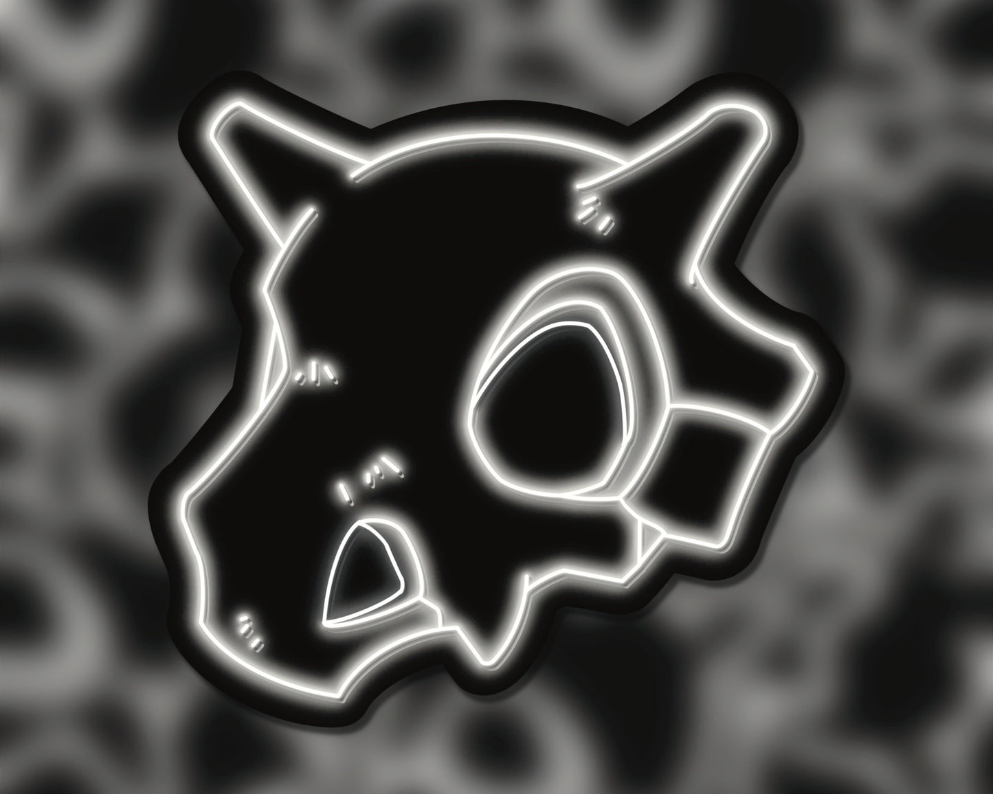 Neon Cubone Skull | Pokemon Stickers