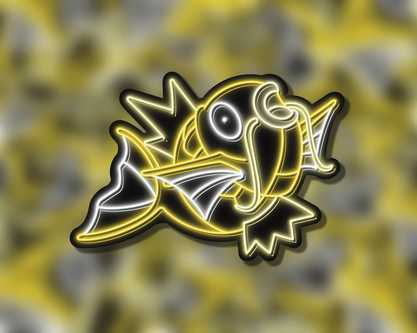 Neon Shiny Magikarp | Pokemon Stickers