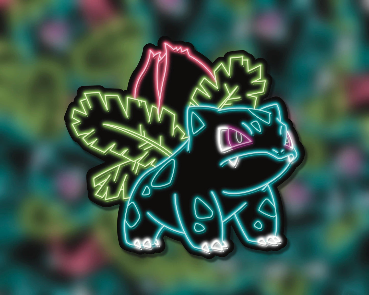 Neon Ivysaur | Pokemon Stickers