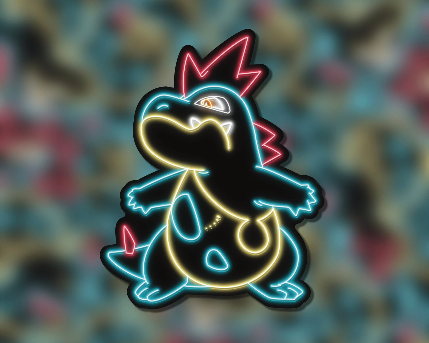 Neon Croconaw | Pokemon Stickers