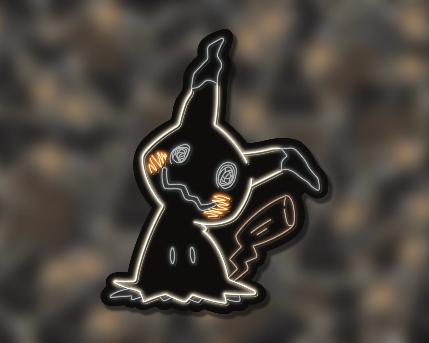 Neon Mimikyu | Pokemon Stickers