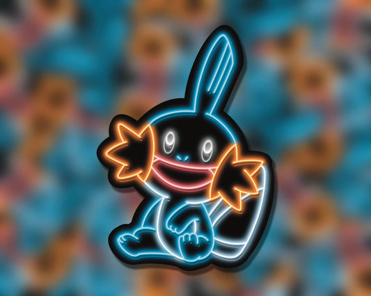 Neon Mudkip | Pokemon Stickers