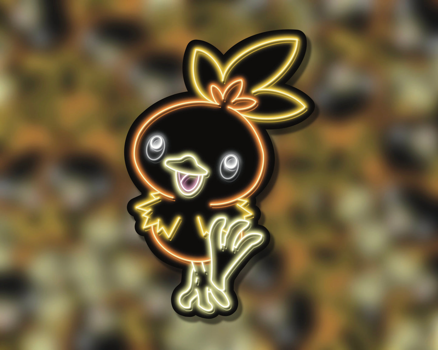 Neon Torchic | Pokemon Stickers