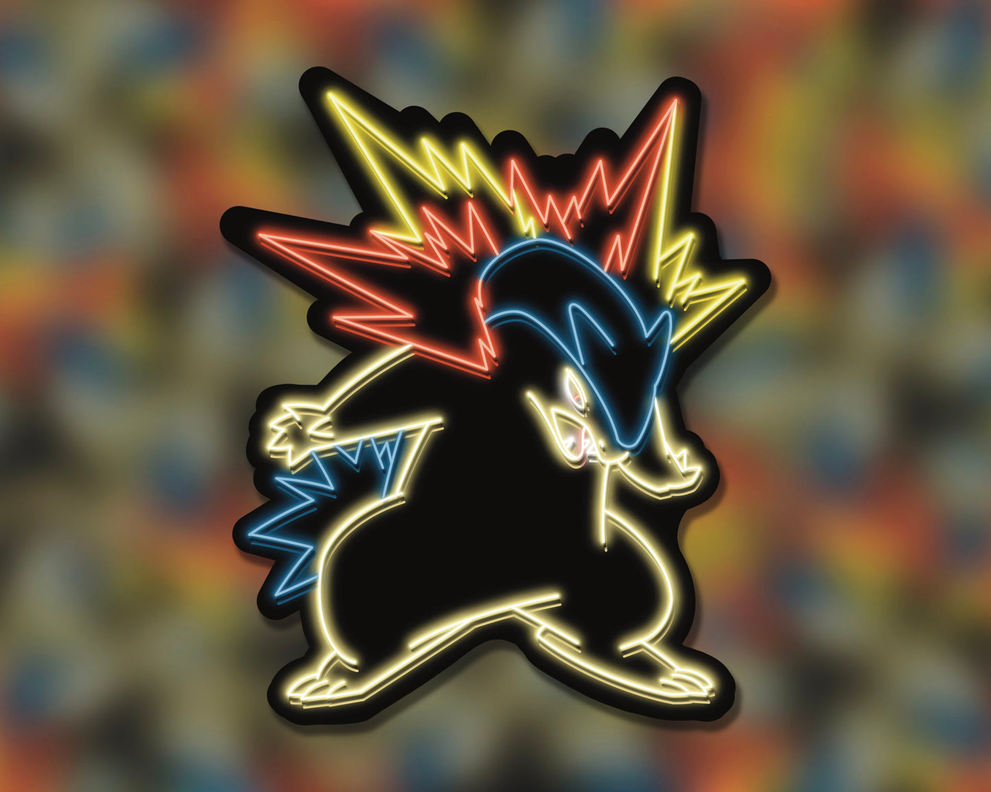 Neon Typhlosion | Pokemon Stickers