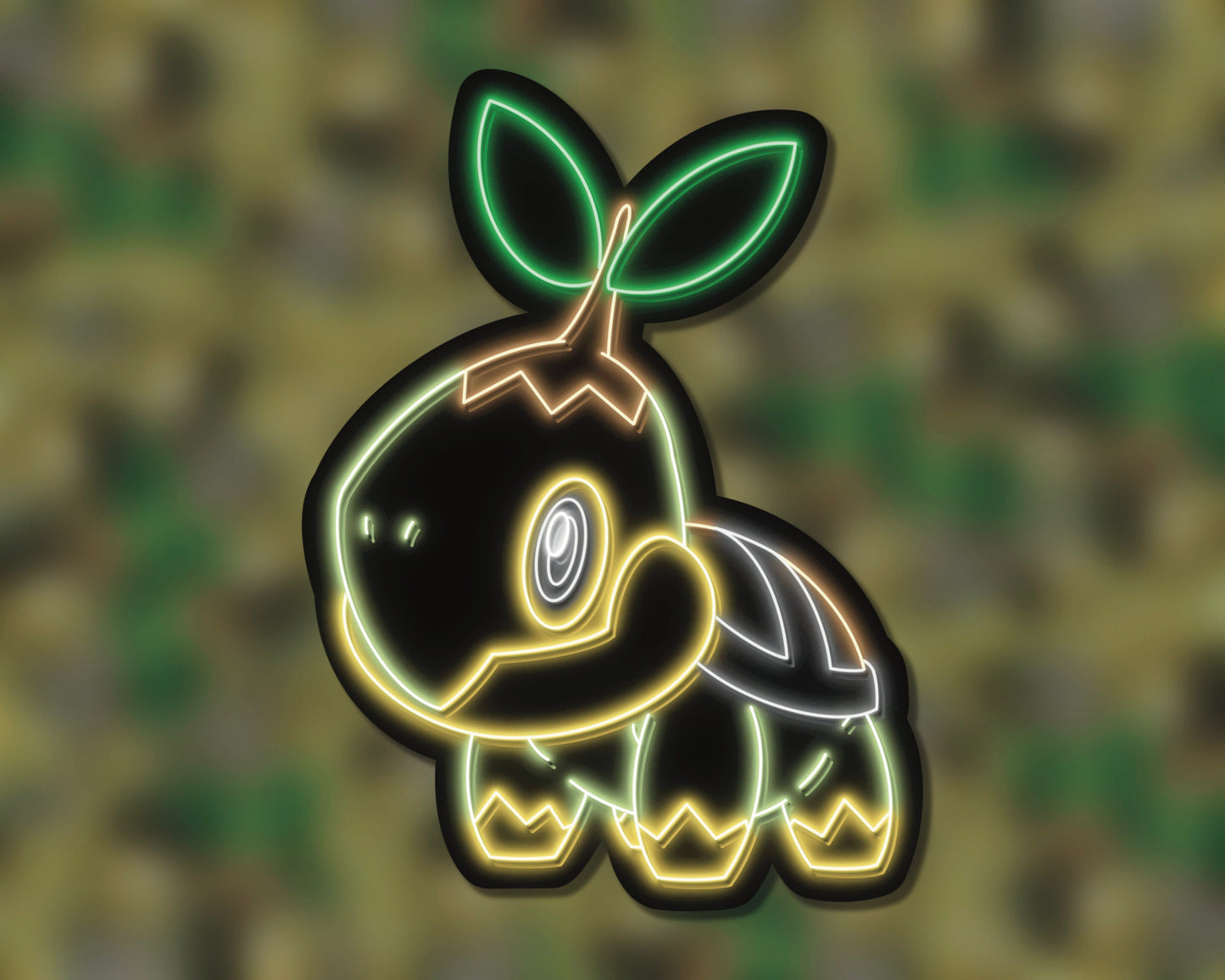 Neon Turtwig | Pokemon Stickers