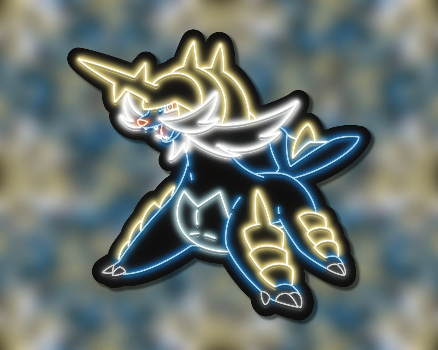 Neon Samurott | Pokemon Stickers