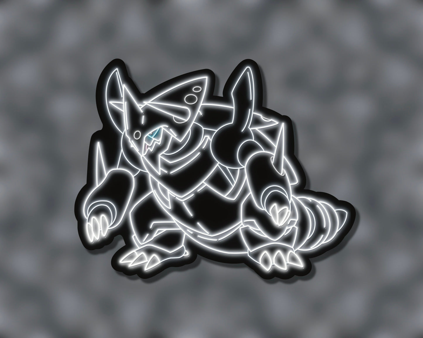 Neon Mega Aggron | Pokemon Stickers