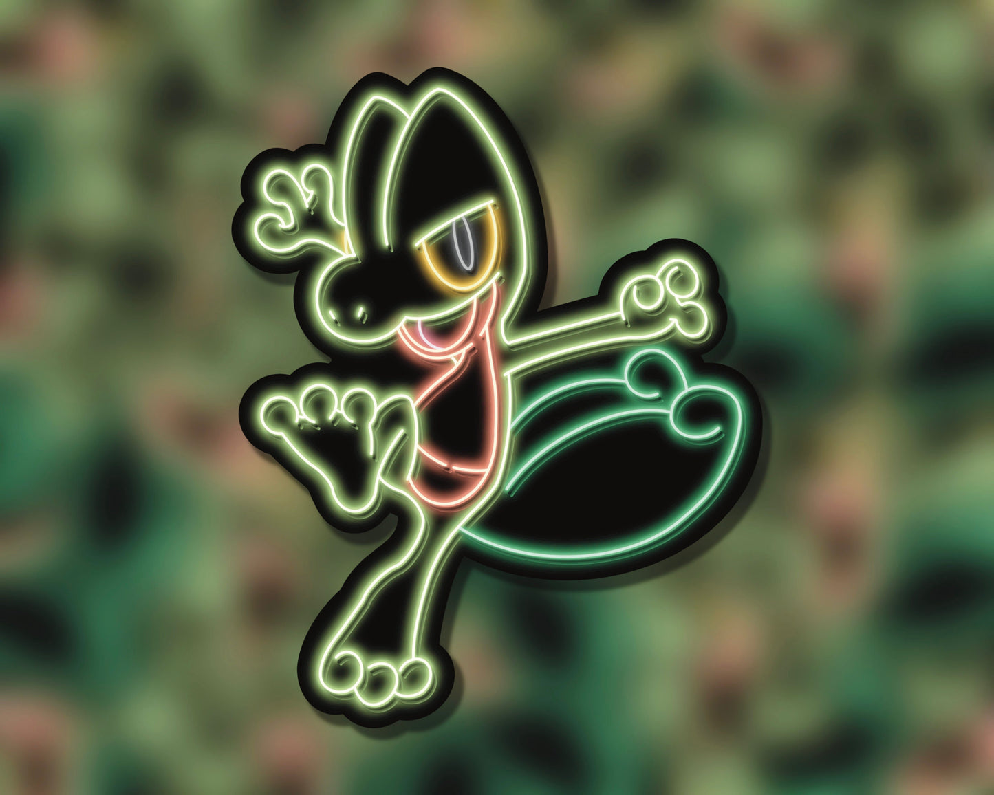 Neon Treecko | Pokemon Stickers