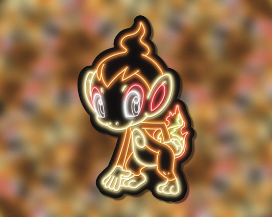 Neon Chimchar | Pokemon Stickers