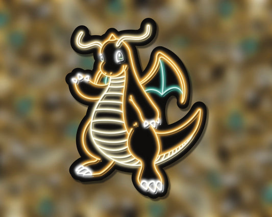 Neon Dragonite | Pokemon Stickers