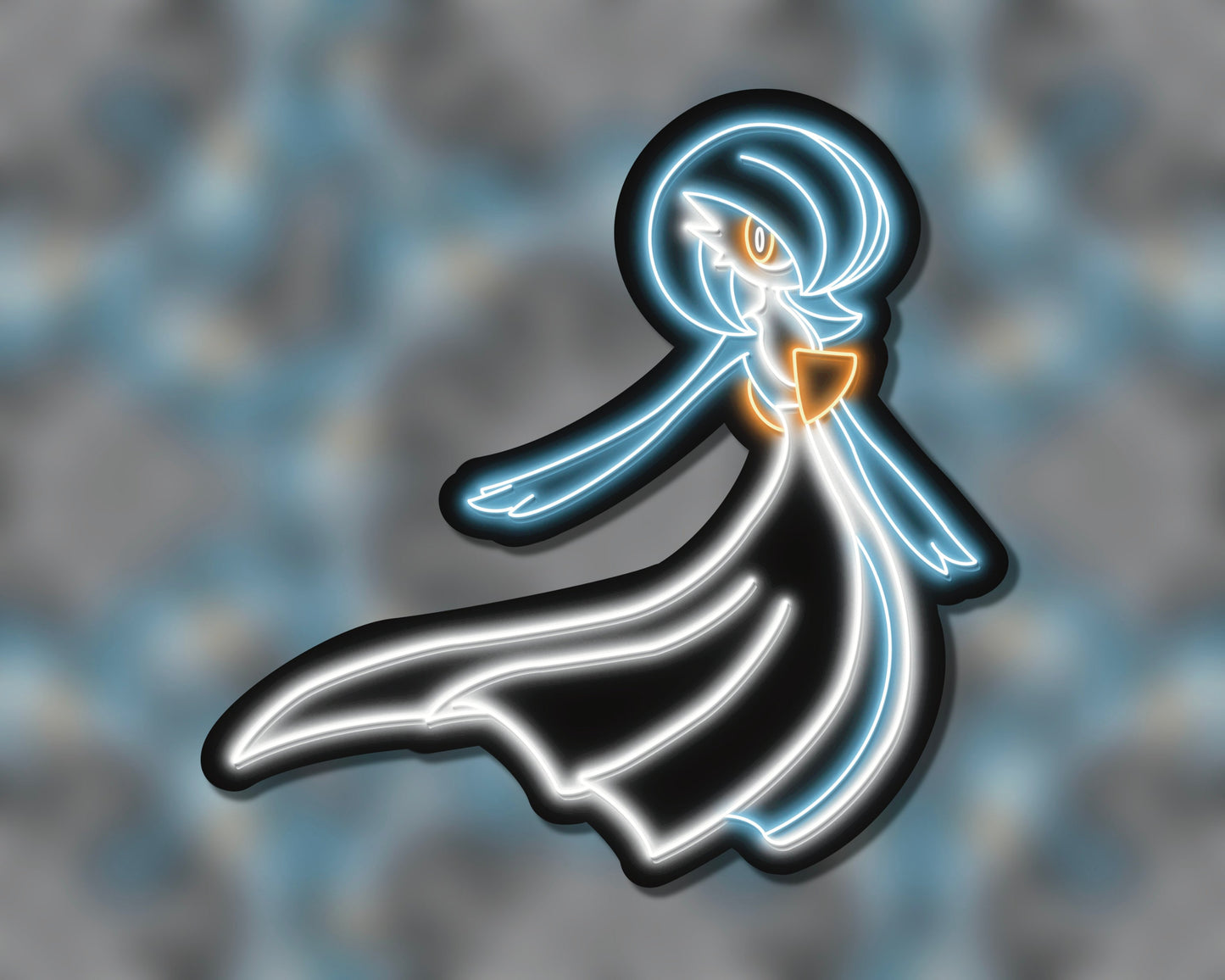 Neon Shiny Gardevoir | Pokemon Stickers